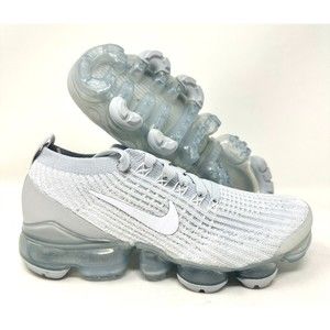 Nike Air VaporMax Flyknit 3 Womens Running Pure Platinum  AJ6910-100 Size 6